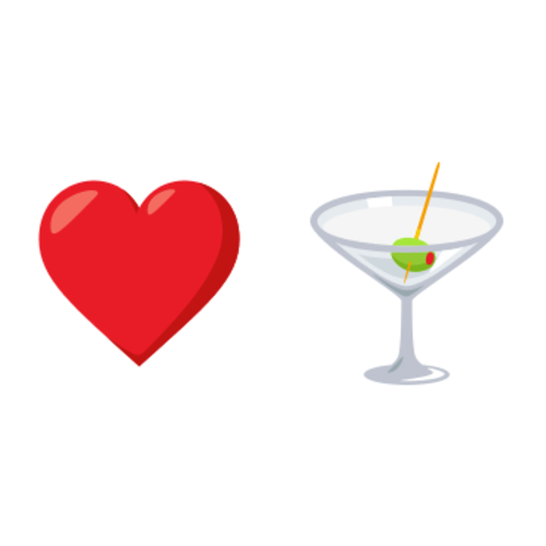 ♥🍸 Emoji Domain EmojiOne rendering